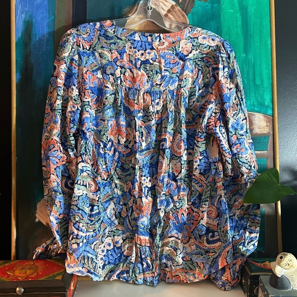 Northern Reflections Multicolor Patterned Blouse - Picture 12 of 14